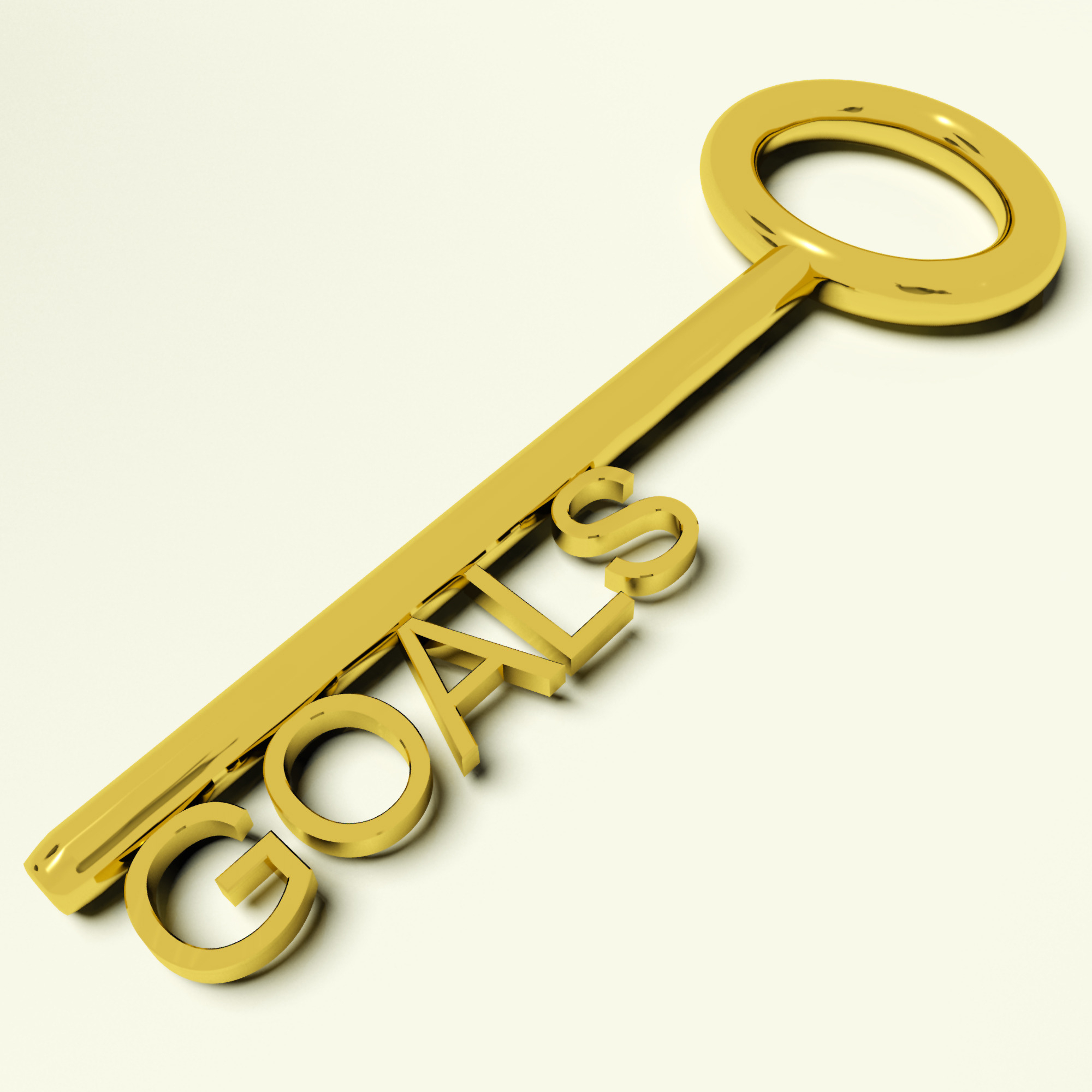 Goals Key Representing Aspirations And Targets